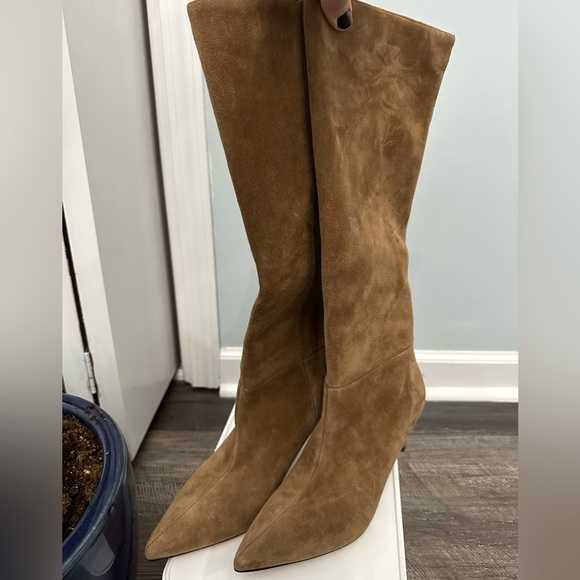 Nine West Tan Suede Women's Boots 8 - Picture 2 of 6